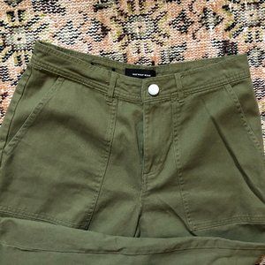 Canvas Cargo Pants Olive Green Who What Wear